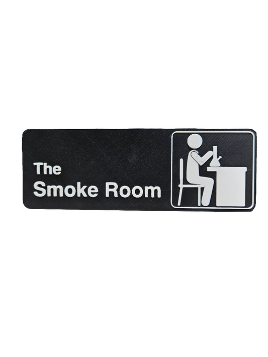 Smoke room sign